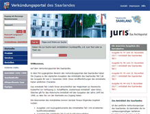 Tablet Screenshot of amtsblatt.saarland.de